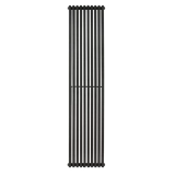 Трубчатый радиатор Betatherm вертикальный Quantum 2 1800x405 (Черный RAL 9005M, подк. №99)